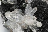 Quartz Crystals On Sparkling Bladed Hematite - Lechang Mine #226004-7